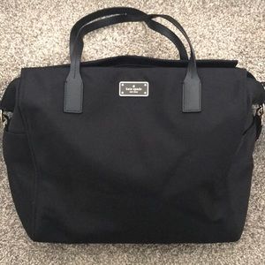 Kate Spade Black Nylon Diaper Bag